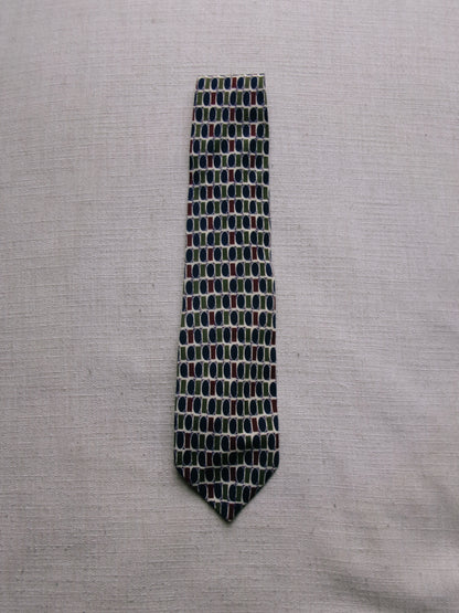 vintage oval patterned tie
