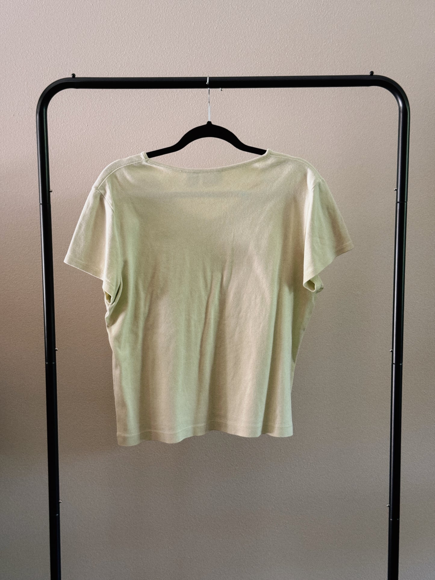 pastel green short sleeve tee