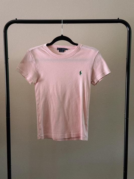 ralph lauren baby pink tee