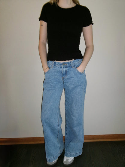 vintage black ruched top full outfit
