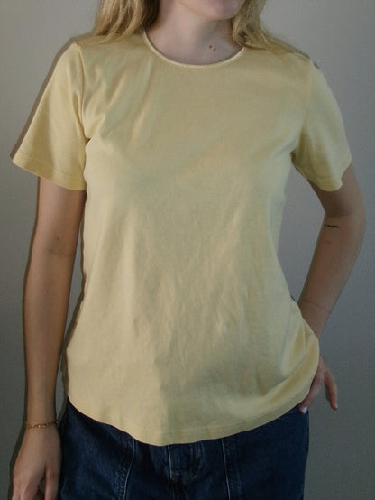 vintage butter yellow tee