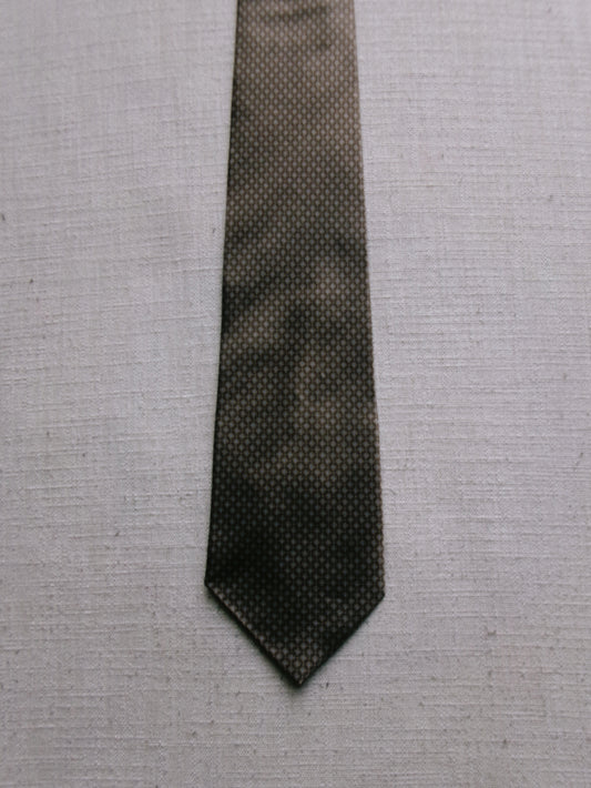 vintage brown patterned tie