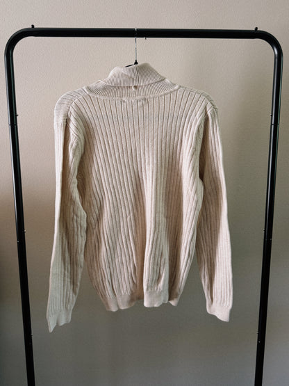 cream turtleneck sweater