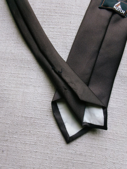 vintage dark brown tie