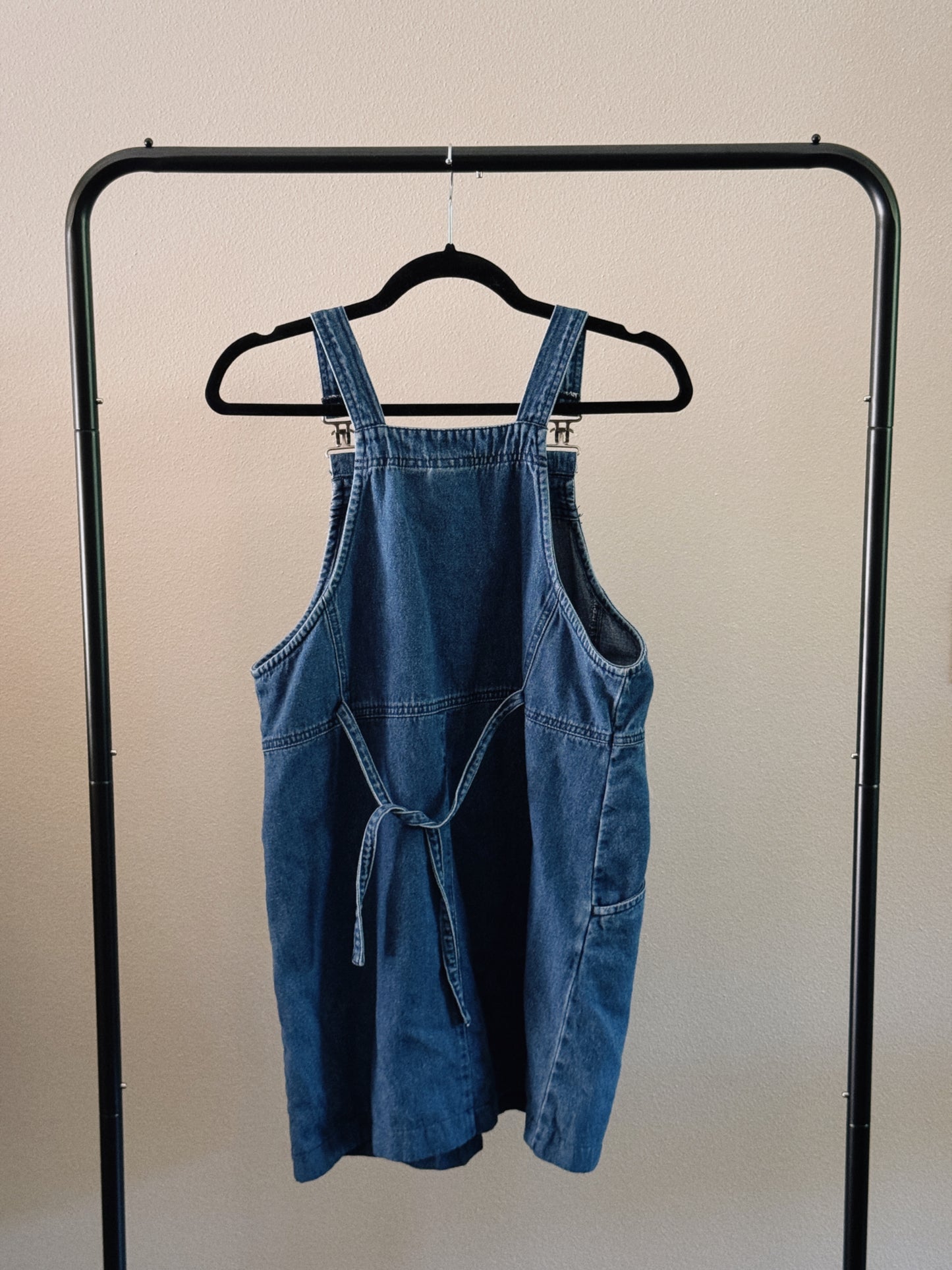denim mini dress