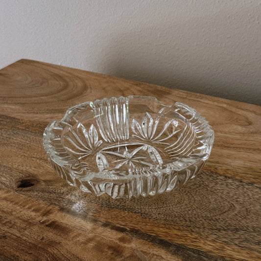 vintage glass ashtray I