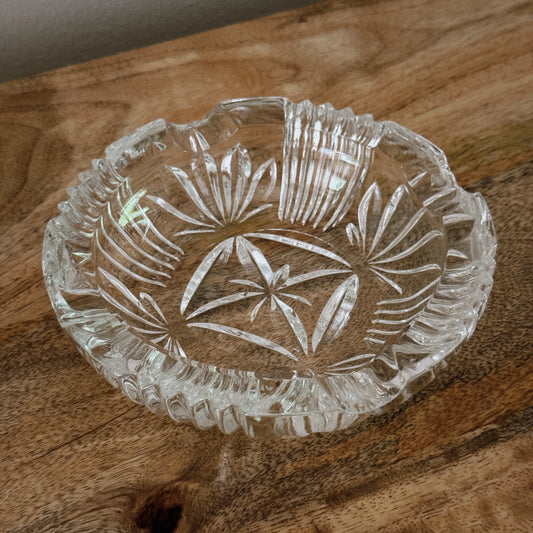vintage glass ashtray I
