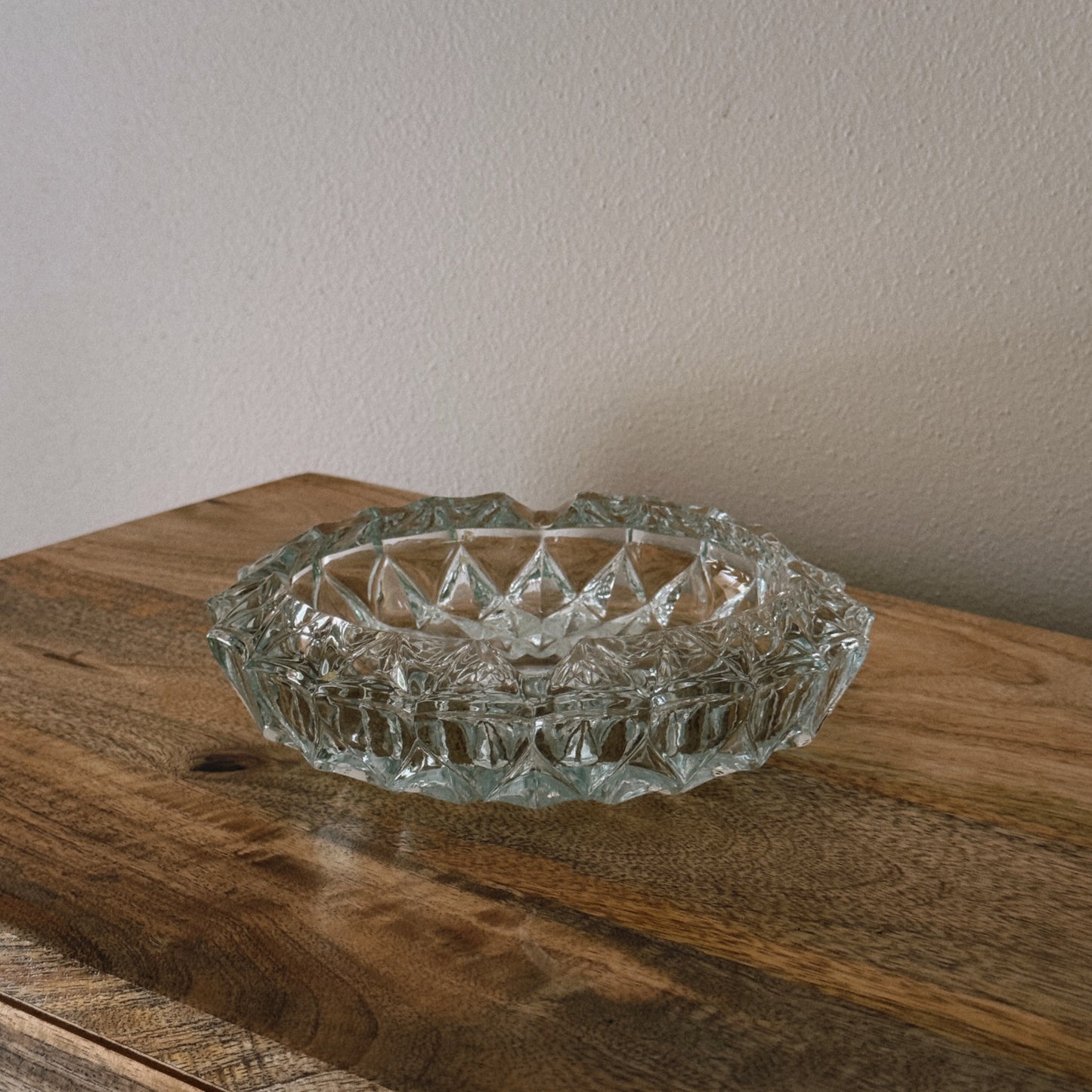 vintage glass ashtray II