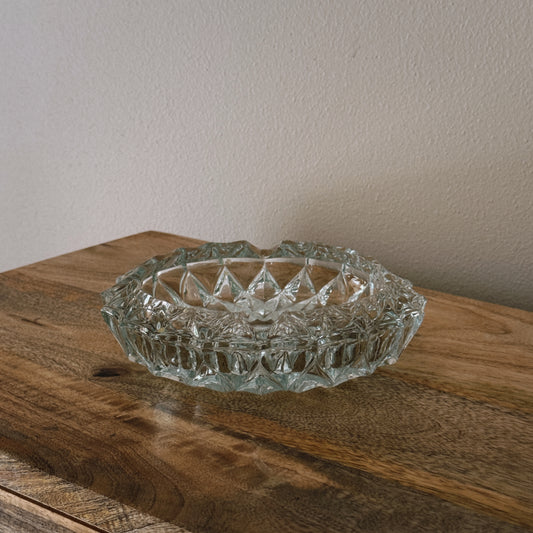 vintage glass ashtray II