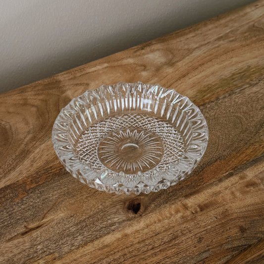 vintage glass ashtray/dish III