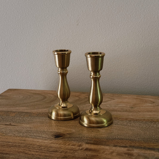 vintage gold candlesticks