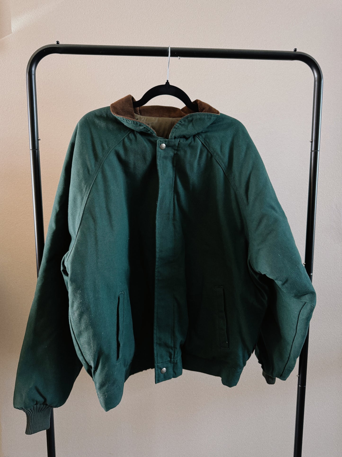 green jacket