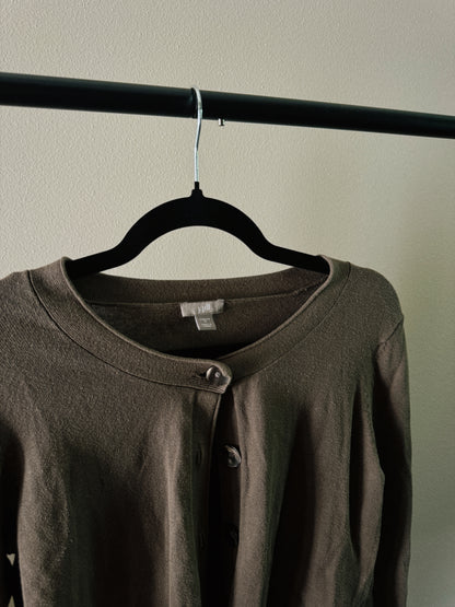 light brown cardigan