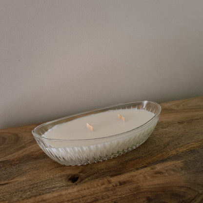 vintage glass long candle