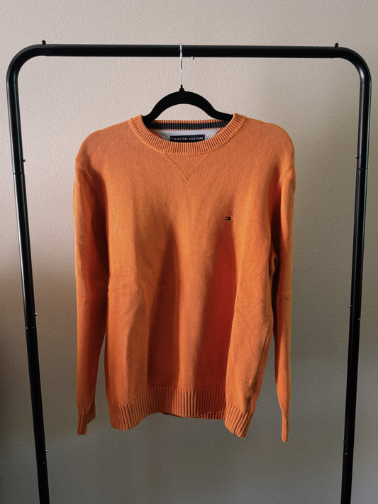 orange tommy hilfiger sweater