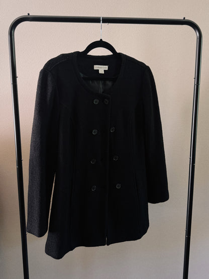 double breasted wool coat