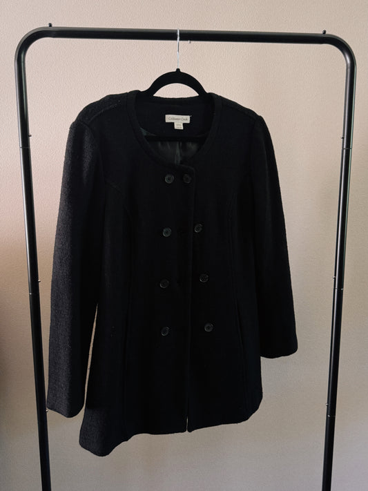 double breasted wool coat