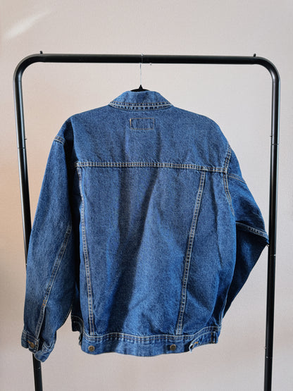 medium wash denim jacket