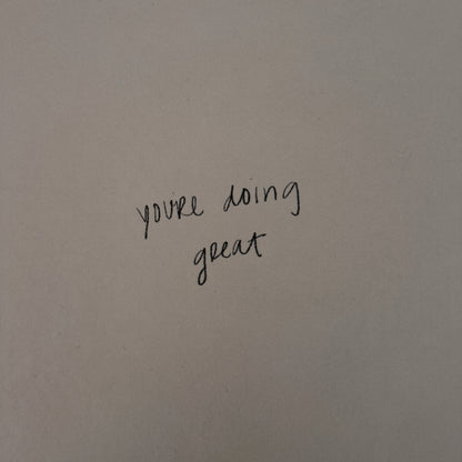 you’re doing great