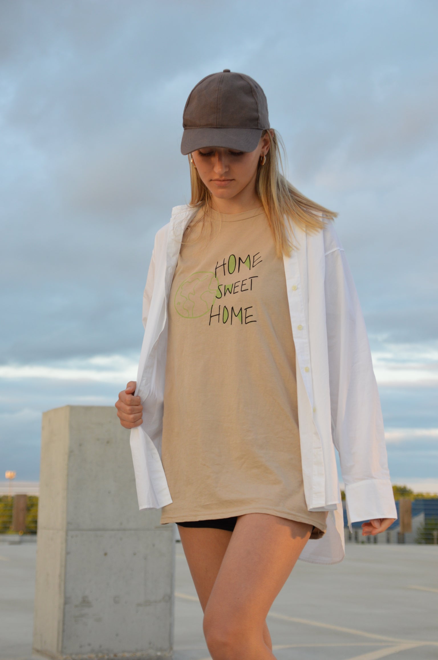Home Sweet Home t-shirt on model