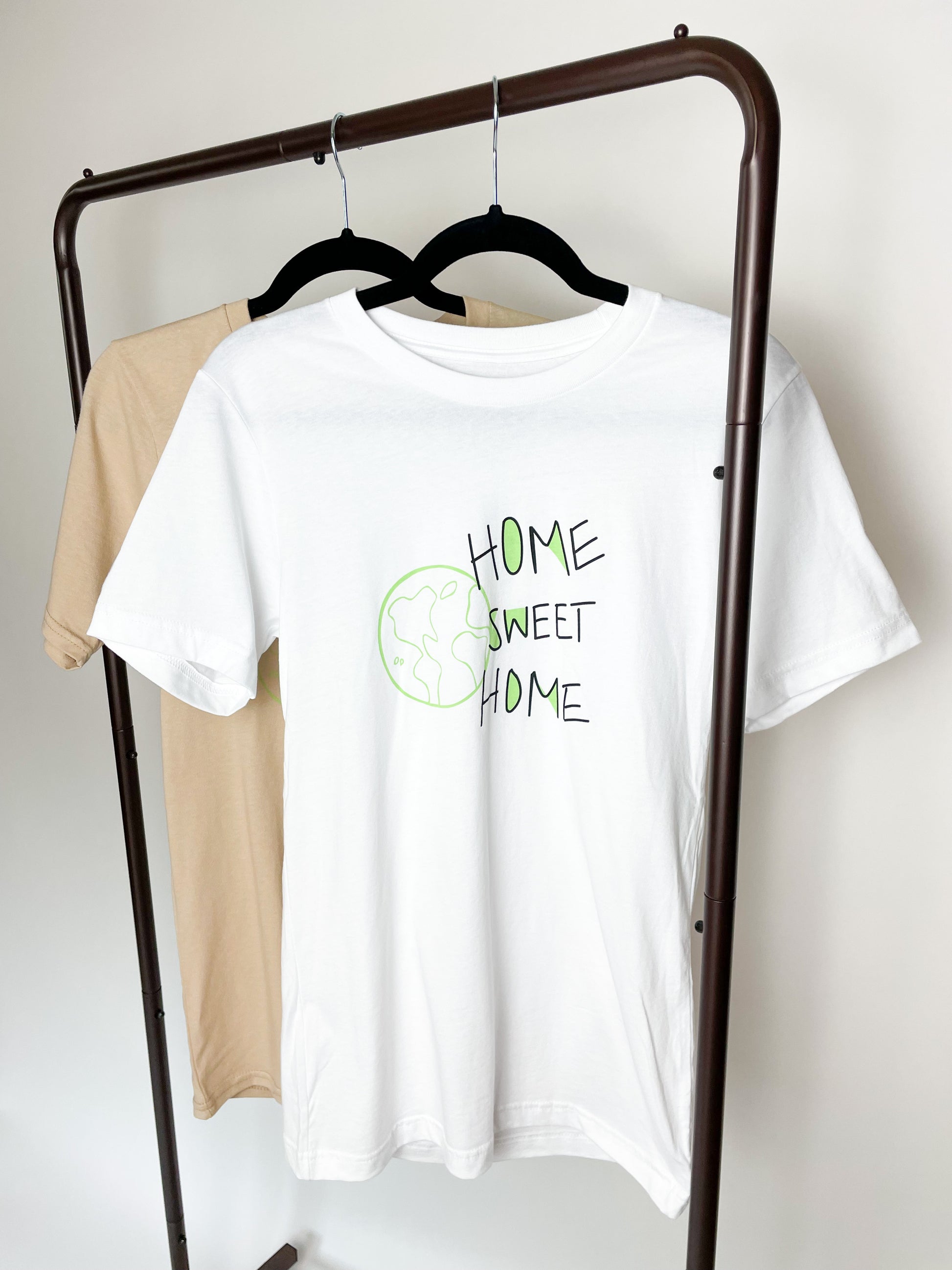 Sustainable Graphic T-shirt. Home Sweet Home